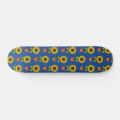 Skateboard Plante de tournesol dans un Motif de pot (Horz)