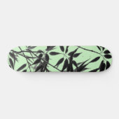 Skateboard Plante en bambou noir et vert menthe (Horz)