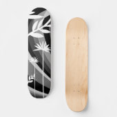 Skateboard Plante gris et blanc (Recto)