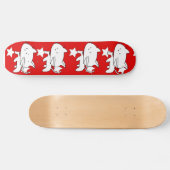 Skateboard Plat blanc kitty skateboards (Horz)