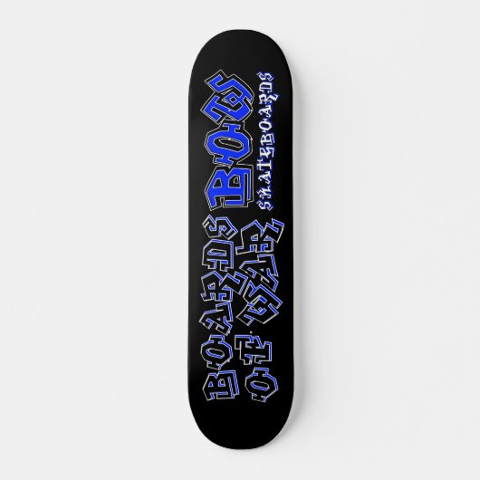 Skateboard Plate-forme bleue de graffiti d'ARC (Devant)