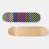 Skateboard Plate-forme Checkered colorée (Horz)