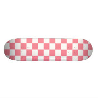 Plate-forme Checkered noire et blanche rose de