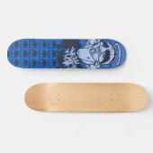 Skateboard plate-forme de bleus de jour pluvieux par DOLLA (Horz)