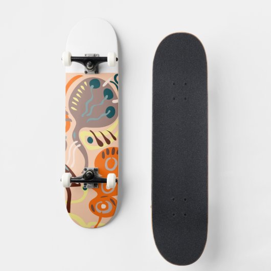 Skateboard Plate-forme de fleurs de paix (Recto)