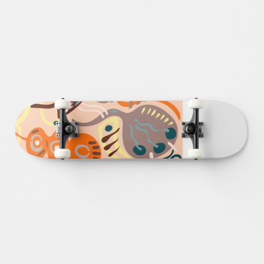 Skateboard Plate-forme de fleurs de paix (Horz)