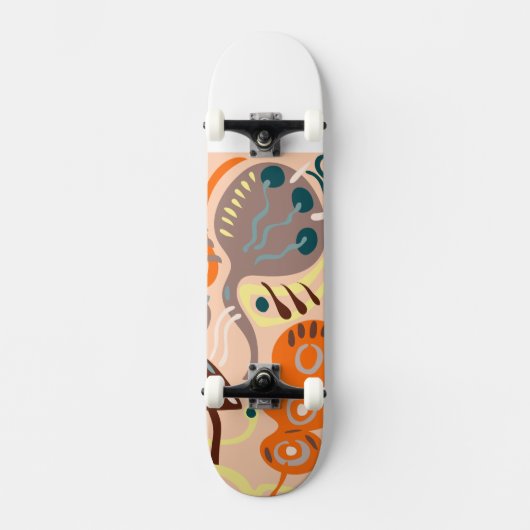 Skateboard Plate-forme de fleurs de paix (Recto)