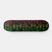 Skateboard plate-forme de graffiti de couleur de rasta (Horz)