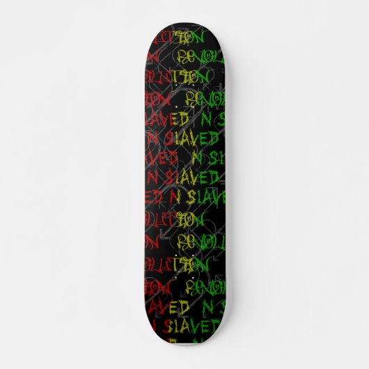 Skateboard plate-forme de graffiti de couleur de rasta (Devant)