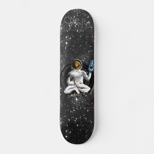 Skateboard Plate-forme "de méditation d'homme de l'espace" (Recto)