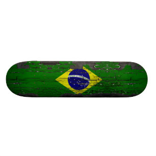 Skateboard Plate-forme de patin de drapeau du Brésil