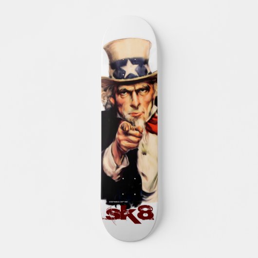Skateboard Plate-forme de planche à roulettes d'Unce Sam (Devant)