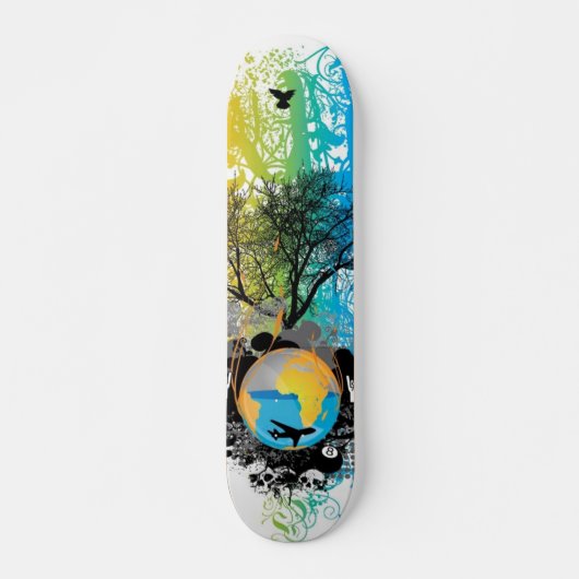 Skateboard Plate-forme de vecteur du monde (Devant)