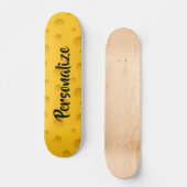 Skateboard Plate-forme jaune nommée faite sur commande de (Recto)
