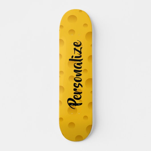 Skateboard Plate-forme jaune nommée faite sur commande de (Devant)