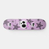 Skateboard Plate-forme mignonne de crânes des étoiles n (Horz)