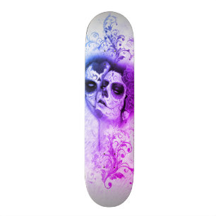 Skateboard Plate-forme morte d'amour de crâne de sucre