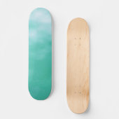 Skateboard Plate-forme personnalisable bleu vert de Seafoam (Recto)