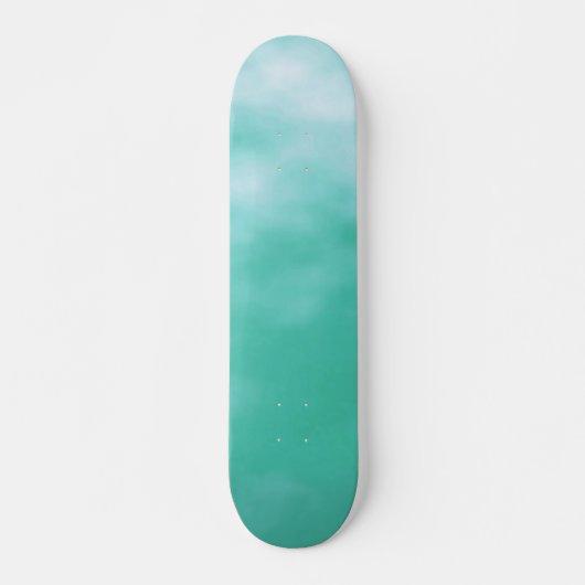 Skateboard Plate-forme personnalisable bleu vert de Seafoam (Devant)