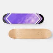 Skateboard Plate-forme personnalisable noire pourpre de (Horz)