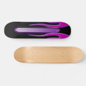 Skateboard Plate-forme pourpre de FutureRetro de flamme de (Horz)