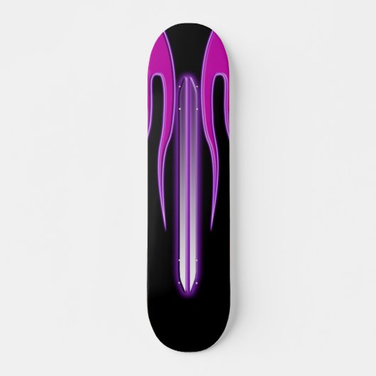 Skateboard Plate-forme pourpre de FutureRetro de flamme de (Devant)