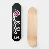 Skateboard Plate-forme rose faite sur commande de planche à (Recto)