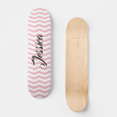 Skateboard Plate-forme rose girly faite sur commande de (Recto)
