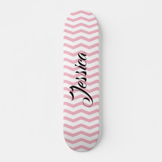 Skateboard Plate-forme rose girly faite sur commande de (Devant)