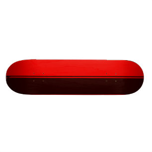 Skateboard Plate-forme simple à moitié noire et rouge de