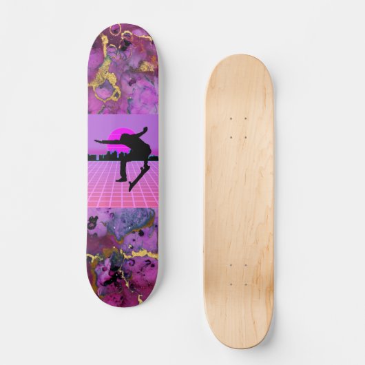 Skateboard Plate-forme Vaporwave 7 3/4" (Recto)