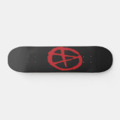 Skateboard Plate-formes rouges et noires brutales de planche (Horz)