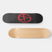 Skateboard Plate-formes rouges et noires brutales de planche (Horz)