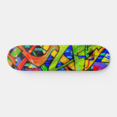 Skateboard Plateau de graffiti coloré (Horz)