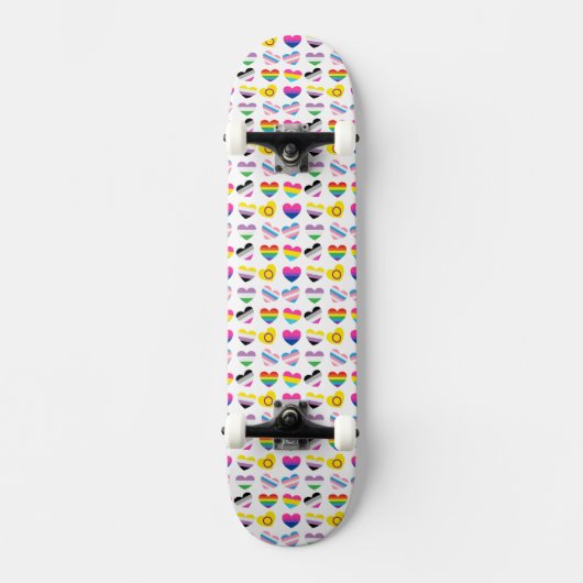 Skateboard Plateau Pride Hearts (Recto)