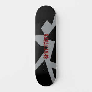 Skateboard plateforme de skate brisée