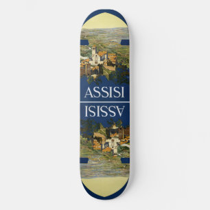 Skateboard Platins Vintage voyage Assisi Italie