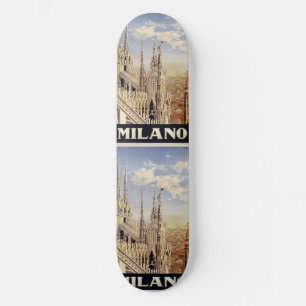 Skateboard Platins Vintage voyage Milano Milan Italie