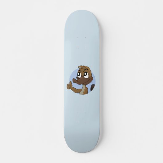 Skateboard Platypus donnant des pouces dessin animé (Devant)