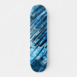 Skateboard Pluie bleue