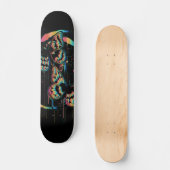 Skateboard Pluie papillon (Recto)