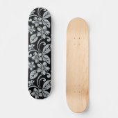 SKATEBOARD PLUMERIA (NOIR/GRAY) (Recto)