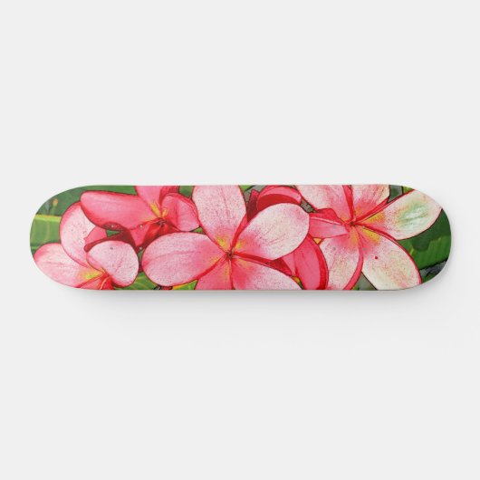 Skateboard Plumerias (Horz)