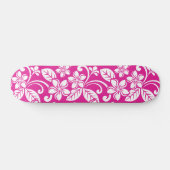 SKATEBOARD PLUMÉRIE DE L'ÎLE (ROSE CHAUD) (Horz)