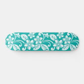 SKATEBOARD PLUMÉRIE DE L'ÎLE (TURQUOISE) (Horz)