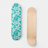 SKATEBOARD PLUMÉRIE DE L'ÎLE (TURQUOISE) (Recto)