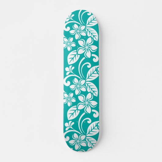 SKATEBOARD PLUMÉRIE DE L'ÎLE (TURQUOISE) (Devant)