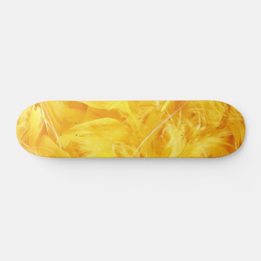 Skateboard Plumes jaune vif (Horz)