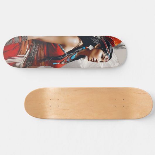 Skateboard Pocahontas : Guerrier (Horz)