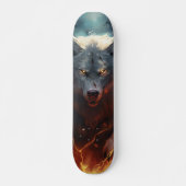 Skateboard Poderoso lobo depredador  (Devant)